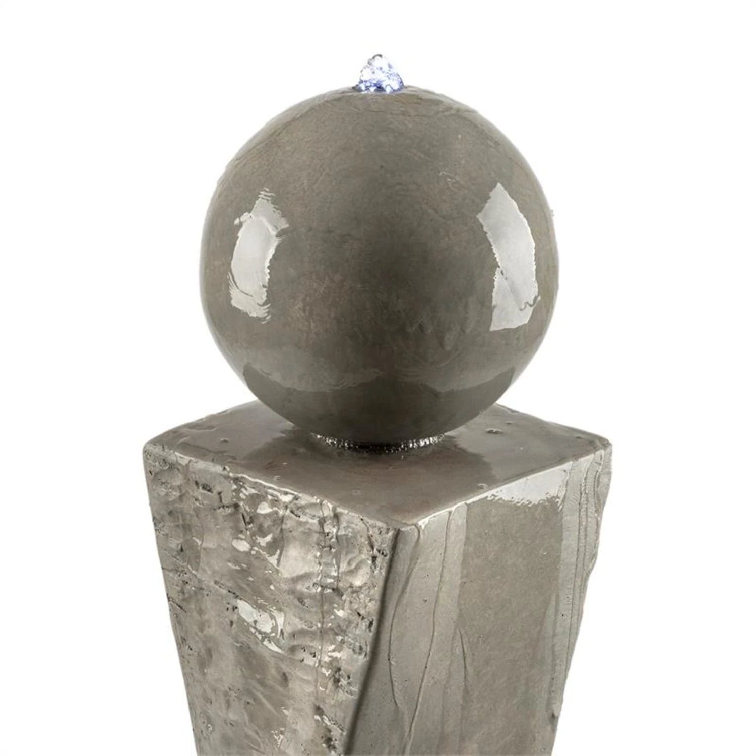 Trafalgar Gartenbrunnen 1,5m LED Fiberglas-Zement 4,5 Kg Ziersteine 5 Trafalgar Gartenbrunnen 1,5m LED Fiberglas-Zement 4,5 Kg Ziersteine – Bild 5