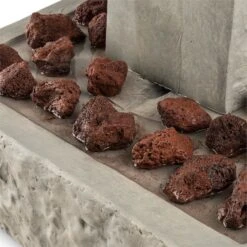 Trafalgar Gartenbrunnen 1,5m LED Fiberglas-Zement 4,5 Kg Ziersteine 11 Trafalgar Gartenbrunnen 1,5m LED Fiberglas-Zement 4,5 Kg Ziersteine -Garten Store 10031620 yy 0006 detail Blumfeldt Trafalgar Zierbrunnen Gartenbrunnen Tuff