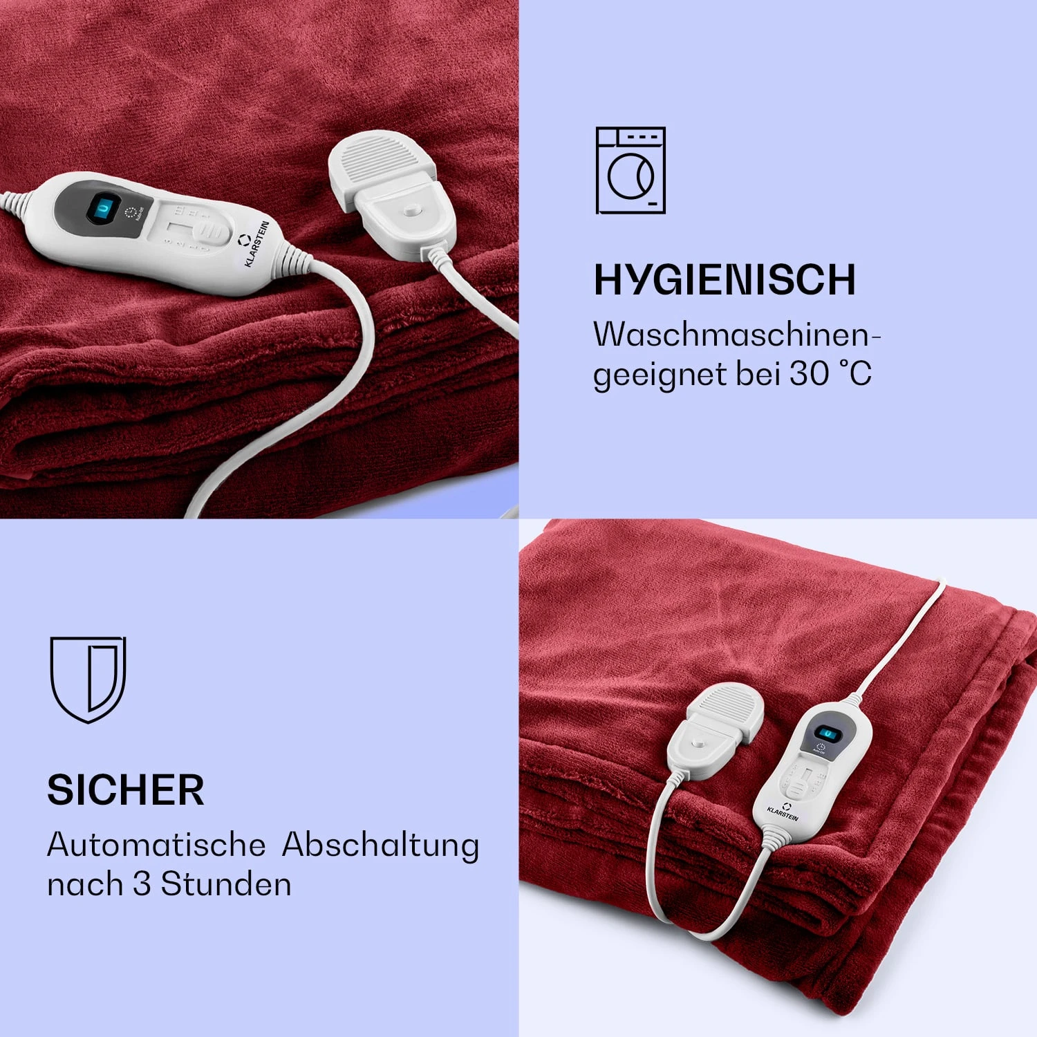 Dr. Watson XL Heizdecke 120 W 3 Stufen 180 X 130 Cm Bedienteil 4 Dr. Watson XL Heizdecke 120 W 3 Stufen 180 X 130 Cm Bedienteil – Bild 4