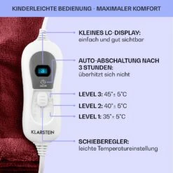 Dr. Watson XL Heizdecke 120 W 3 Stufen 180 X 130 Cm Bedienteil 12 Dr. Watson XL Heizdecke 120 W 3 Stufen 180 X 130 Cm Bedienteil -Garten Store 10031657 de 0006 usp