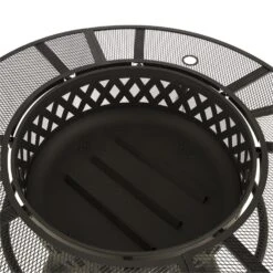 Rosario 3-in-1-Feuerschale Ø120cm | 70cm Grill | Tischplatte Stahl -Garten Store 10032141 yy 0005 detail Blumfeldt Rosario 3in1 Feuerschale