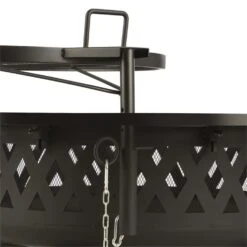 Rosario 3-in-1-Feuerschale Ø120cm | 70cm Grill | Tischplatte Stahl -Garten Store 10032141 yy 0006 detail Blumfeldt Rosario 3in1 Feuerschale