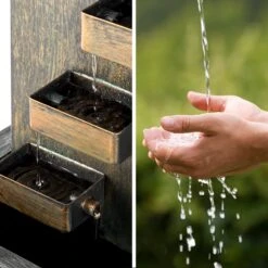 River Crossing Gartenbrunnen In/Outdoor 6W Pumpe 10m Kabel Verzinkt -Garten Store 10032260 yy 0004 ambient