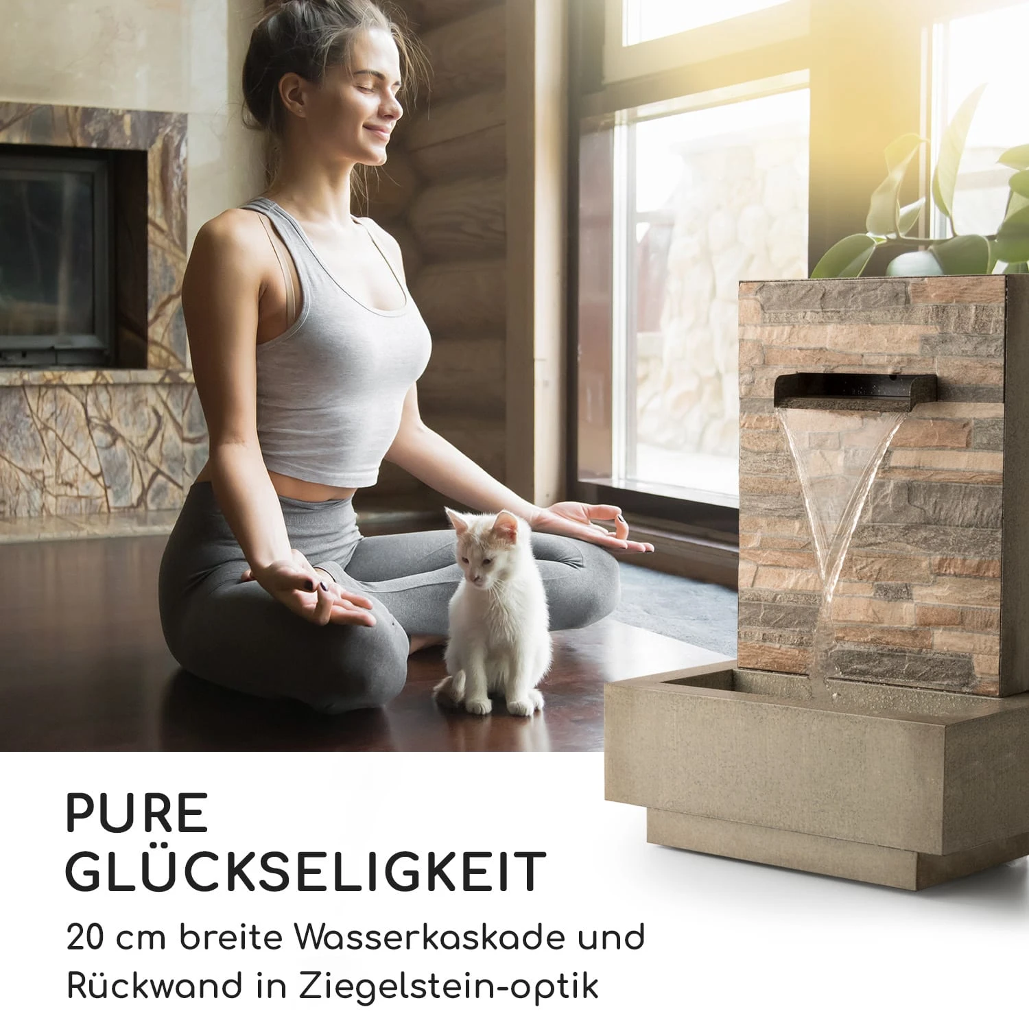 Watergate Gartenbrunnen In/Outdoor 15W Pumpe 10m Kabel Verzinkt 2 Watergate Gartenbrunnen In/Outdoor 15W Pumpe 10m Kabel Verzinkt – Bild 2