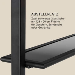 Steakhouse Grilldach 220x215x140cm PE 180 G/m² Flammhemmend Stahl Grau -Garten Store 10032523 de 0007 logo