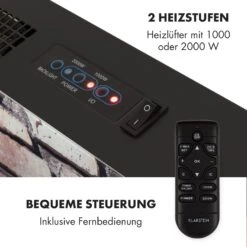 Colmar Elektrischer Kamin Glas 2000W 7 LED-Farben Fernbedienung -Garten Store 10032536 de 0007 logo