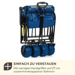 Easy Rider Bollerwagen Bis 70kg Teleskopstange Zusammenklappbar Blau -Garten Store 10032542 de 0007 logo