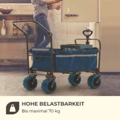 Easy Rider Bollerwagen Bis 70kg Teleskopstange Zusammenklappbar Blau -Garten Store 10032542 de 0010 logo