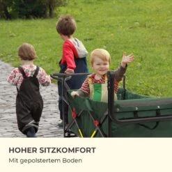 Easy Rider Bollerwagen Bis 70kg Teleskopstange Zusammenklappbar Grün -Garten Store 10032543 de 0008 logo