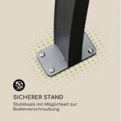 Palazzo Pavillon 4x3m Faltdach Polyester Aluminium Schwarz / Grau 12 Palazzo Pavillon 4x3m Faltdach Polyester Aluminium Schwarz / Grau -Garten Store 10032577 de 0006 logo