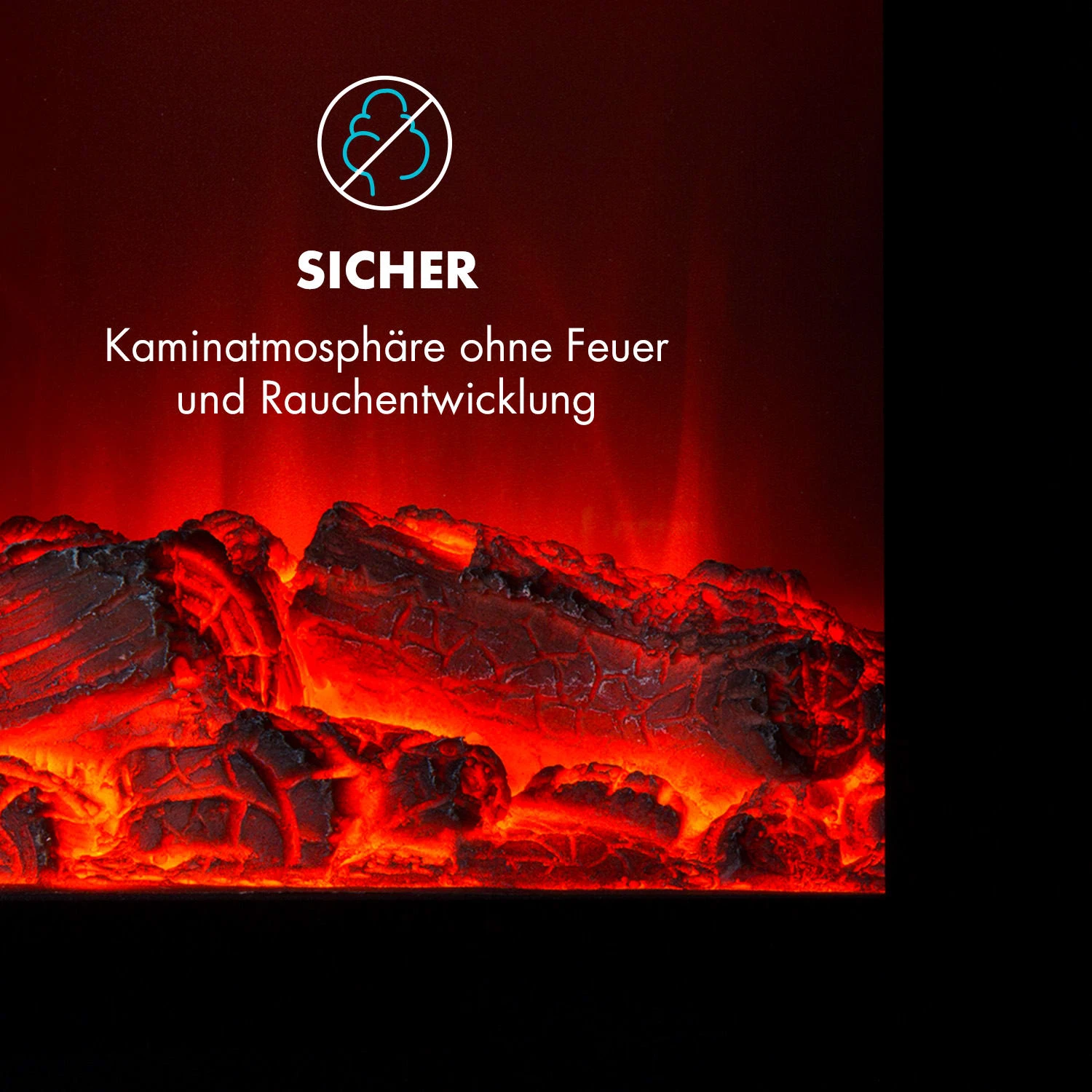 Copenhagen Elektrischer Kamin 950/1900W Thermostat Glasfront 7 Copenhagen Elektrischer Kamin 950/1900W Thermostat Glasfront – Bild 7