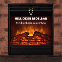 Villach Elektrischer Kamin 1800W Steindekor Polystone Fernbedienung -Garten Store 10032595 de 0007 logo