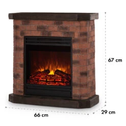 Villach Elektrischer Kamin 1800W Steindekor Polystone Fernbedienung -Garten Store 10032595 yy 0009 logo