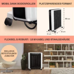 Thermaxx 2500 Ölradiator 2500W 5-35° C 24h-Timer Weiß/schwarz 15 Thermaxx 2500 Ölradiator 2500W 5-35° C 24h-Timer Weiß/schwarz -Garten Store 10032775 de 0006 usp