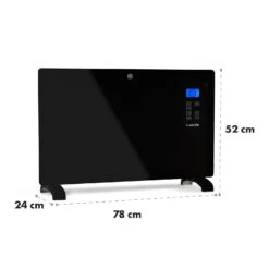 Norderney Konvektions-Heizgerät Thermostat Timer 2000W 30m² Schwarz -Garten Store 10032789 yy 0008 logo