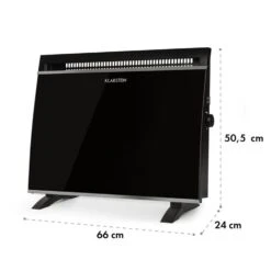 Gotland Glaskonvektor 600, 900 Und 1500W Standgerät Schwarz -Garten Store 10032867 yy 0008 logo Klarstein Gotland Glaskonvektor schwarz