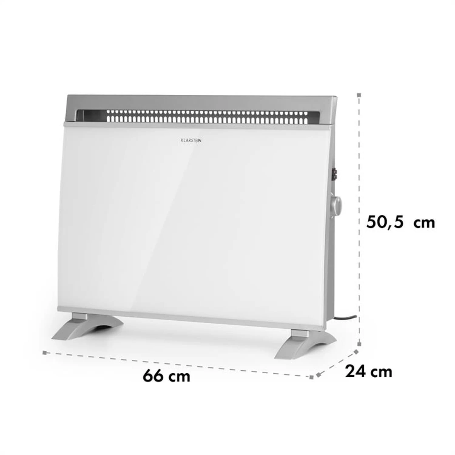 Gotland Konvektorheizung 600/900/1500W Glasfront Standgerät Weiß 7 Gotland Konvektorheizung 600/900/1500W Glasfront Standgerät Weiß – Bild 7