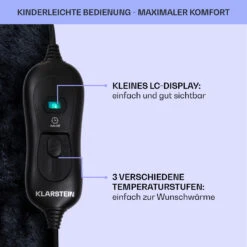 Dr. Watson SuperSoft Heizdecke 120 W 180 X 130 Cm Teddy-Plüsch -Garten Store 10033006 de 0006 usp