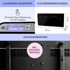 Hot Spot Slimcurve Heizgerät 80x40cm 40m² 2000W 5-40°C LED IP24 12 Hot Spot Slimcurve Heizgerät 80x40cm 40m² 2000W 5-40°C LED IP24 -Garten Store 10033017 de 0006 usp
