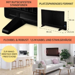 Wallander Ölradiator 800W Thermostat Ölheizung Ultraflach Schwarz 12 Wallander Ölradiator 800W Thermostat Ölheizung Ultraflach Schwarz -Garten Store 10033101 de 0006 usp