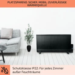 Wallander Ölradiator 1000W Thermostat Ölheizung Ultraflach Schwarz 13 Wallander Ölradiator 1000W Thermostat Ölheizung Ultraflach Schwarz -Garten Store 10033103 de 0007 usp