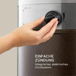 Goldflame Deluxe Terrassenheizstrahler 36.000BTU/11kW Mobil Edelstahl -Garten Store 10033279 yy 0004 logo Blumfeldt Goldflame Deluxe Heizstrahler kupfer