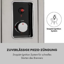 Crossfire Vertikaler Gasgrill 800°C Infrarot-Brenner 12.000 BTU Silber 16 Crossfire Vertikaler Gasgrill 800°C Infrarot-Brenner 12.000 BTU Silber -Garten Store 10033288 de 0006 logo