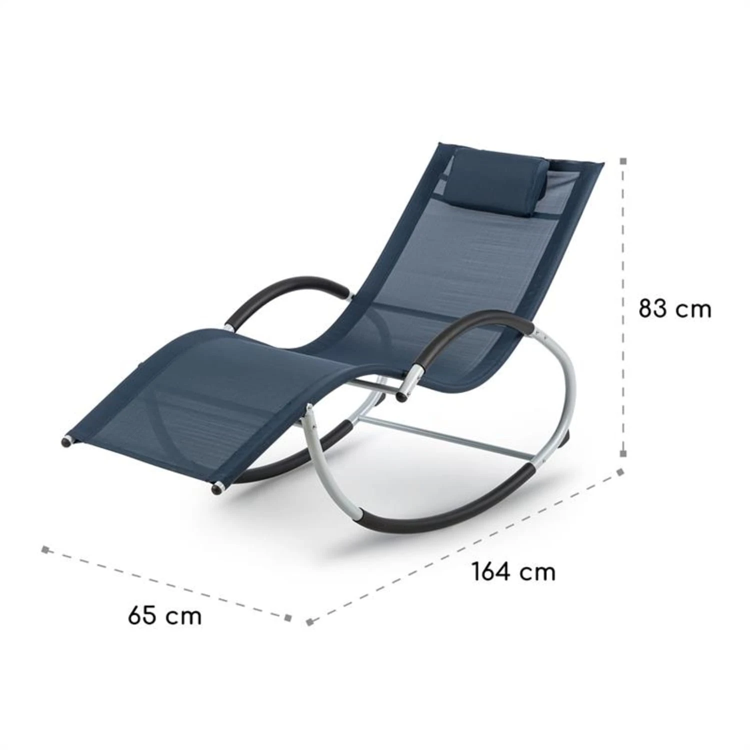 Westwood Rocking Chair Schaukelliege Ergonomisch Aluminium Dunkelblau 7 Westwood Rocking Chair Schaukelliege Ergonomisch Aluminium Dunkelblau – Bild 7