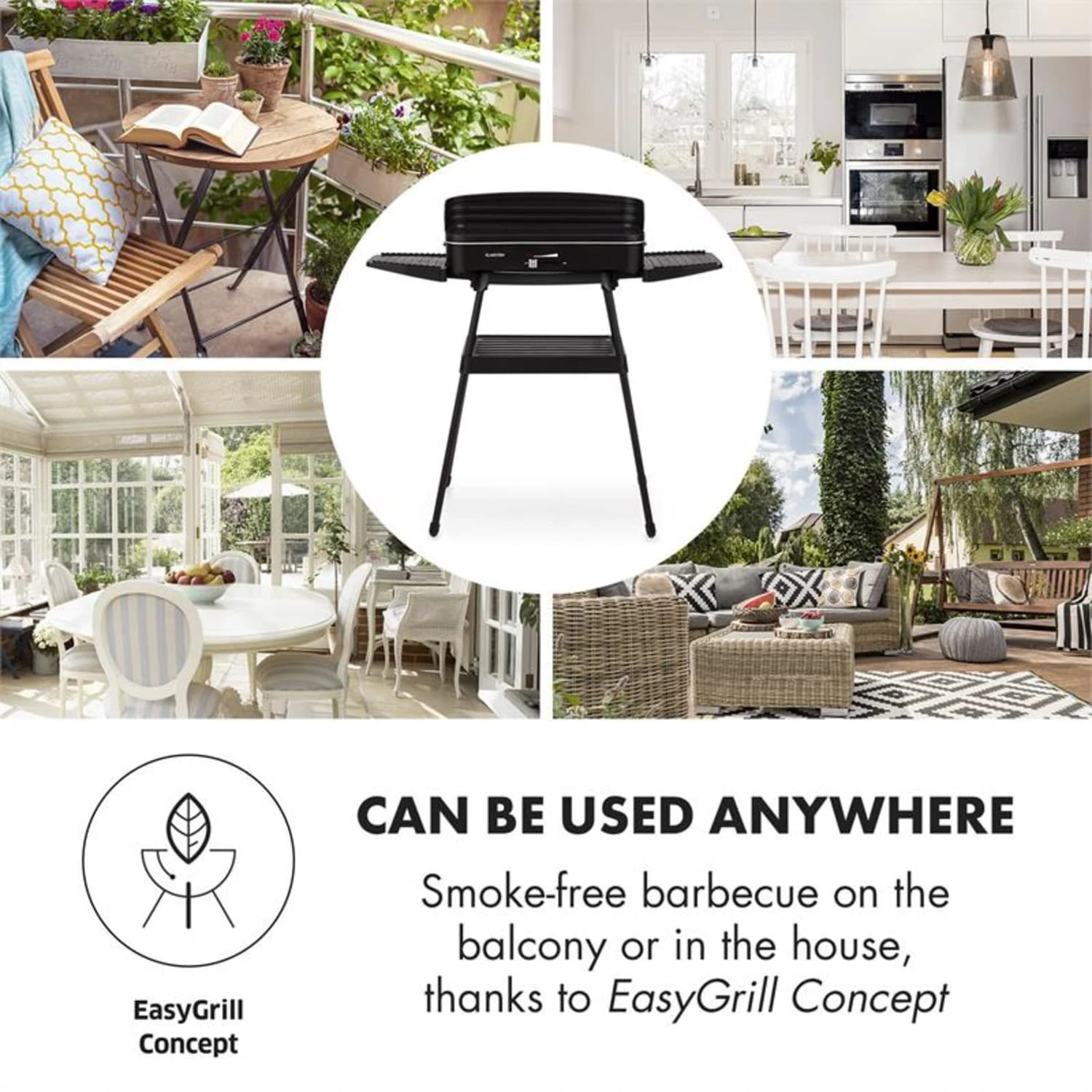 Porterhouse Elektrogrill 2200W Antihaft-Grillfläche Schwarz 6 Porterhouse Elektrogrill 2200W Antihaft-Grillfläche Schwarz – Bild 6