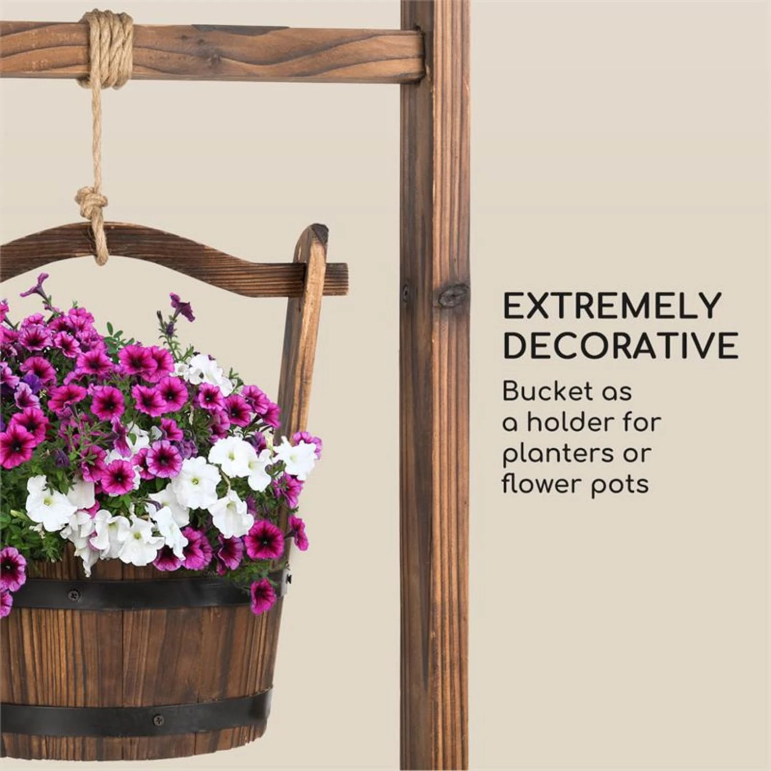 Andernach Zierbrunnen Tannenholz Mit Eimer Drehbare Kurbel 5 Andernach Zierbrunnen Tannenholz Mit Eimer Drehbare Kurbel – Bild 5