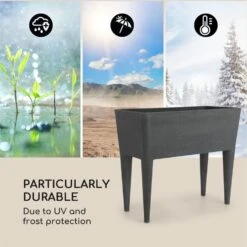 Mammutgrow Hochbeet 76 X 65 X 37 Cm UV- Und Frostschutz Anthrazit -Garten Store 10033360 yy 0004 logo Blumfeldt Mammutgrow Hochbeet anthrazit