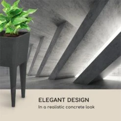 Mammutgrow Hochbeet 76 X 65 X 37 Cm UV- Und Frostschutz Anthrazit -Garten Store 10033360 yy 0008 logo Blumfeldt Mammutgrow Hochbeet anthrazit