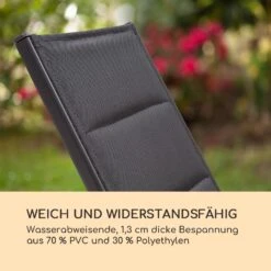 Renazzo Lounge Liegestuhl 70/30 PVC/PE Aluminium 6-Stufen Anthrazit 12 Renazzo Lounge Liegestuhl 70/30 PVC/PE Aluminium 6-Stufen Anthrazit -Garten Store 10033363 de 0004 logo