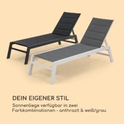 Renazzo Lounge Liegestuhl 70/30 PVC/PE Aluminium 6-Stufen Weiß Grau 14 Renazzo Lounge Liegestuhl 70/30 PVC/PE Aluminium 6-Stufen Weiß Grau -Garten Store 10033364 de 0006 logo