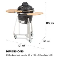 Queensize Kamado Grill Thermometer Abnehmbare Seitenteile Schwarz 19 Queensize Kamado Grill Thermometer Abnehmbare Seitenteile Schwarz -Garten Store 10033377 de 0010 logo