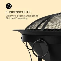 Pentos 2-in-1-Feuerschale Ø73cm Funkenschutz Ø60cm Grill Gusseisen -Garten Store 10033380 de 0007 logo