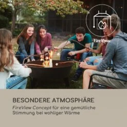 Nolana 2-in-1-Feuerschale Ø73cm Funkenschutz Ø64cm Grill Stahl Schwarz 11 Nolana 2-in-1-Feuerschale Ø73cm Funkenschutz Ø64cm Grill Stahl Schwarz -Garten Store 10033383 de 0003 logo