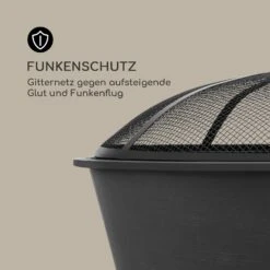 Nolana 2-in-1-Feuerschale Ø73cm Funkenschutz Ø64cm Grill Stahl Schwarz 15 Nolana 2-in-1-Feuerschale Ø73cm Funkenschutz Ø64cm Grill Stahl Schwarz -Garten Store 10033383 de 0007 logo