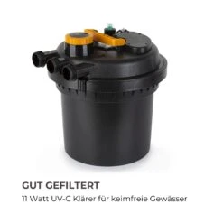 Aquaklar Teichdruckfilter-Set 11W UV-C Klärer 35W Pumpe 5 M Schlauch -Garten Store 10033393 de 0003 logo