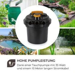 Aquaklar Teichdruckfilter-Set 11W UV-C Klärer 35W Pumpe 5 M Schlauch -Garten Store 10033393 de 0004 logo