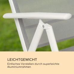 Almeria Klappstuhl 2er-Set 56,5x107x68 Cm ComfortMesh Aluminium 12 Almeria Klappstuhl 2er-Set 56,5x107x68 Cm ComfortMesh Aluminium -Garten Store 10033401 de 0003 logo