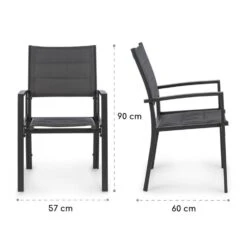 Torremolinos Gartenstühle 2 St. Aluminium ComfortMesh Dunkelgrau 17 Torremolinos Gartenstühle 2 St. Aluminium ComfortMesh Dunkelgrau -Garten Store 10033404 yy 0009 logo Blumfeldt Torremolinos Gartenstuehle dunkelgrau