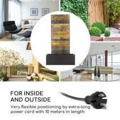 Raincastle Gartenbrunnen 12 LEDs 8W IPX8 Indoor & Outdoor -Garten Store 10033428 yy 0003 logo Blumfeldt Raincastle Gartenbrunnen 12 LEDs