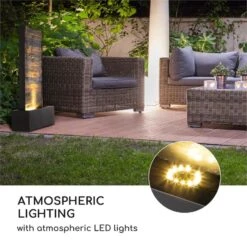 Raincastle Gartenbrunnen 12 LEDs 8W IPX8 Indoor & Outdoor -Garten Store 10033428 yy 0007 logo Blumfeldt Raincastle Gartenbrunnen 12 LEDs