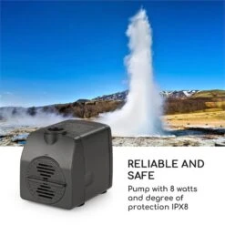 Raincastle Gartenbrunnen 12 LEDs 8W IPX8 Indoor & Outdoor -Garten Store 10033428 yy 0008 logo Blumfeldt Raincastle Gartenbrunnen 12 LEDs