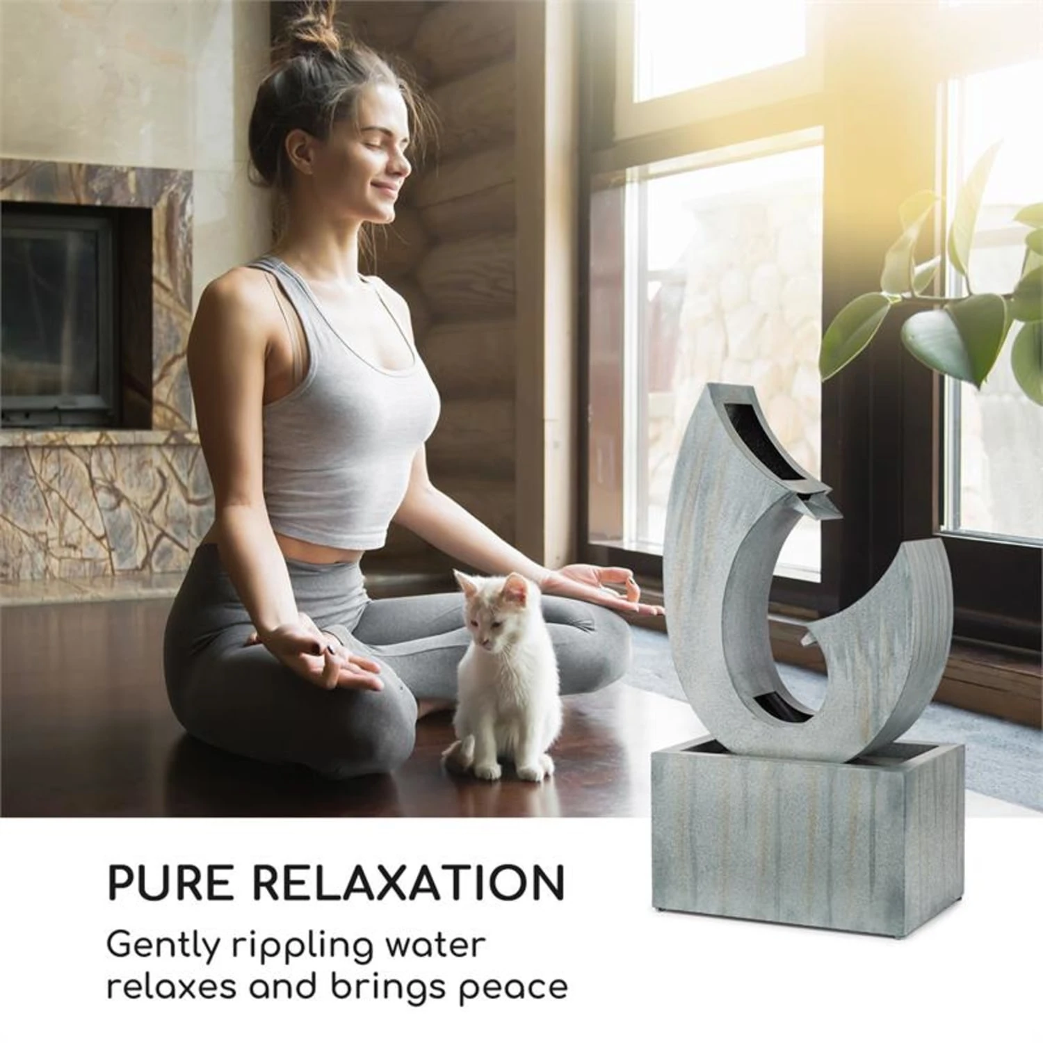 Trumpet Flow Gartenbrunnen 8W Verzinktes Metall LEDs Indoor & Outdoor 2 Trumpet Flow Gartenbrunnen 8W Verzinktes Metall LEDs Indoor & Outdoor – Bild 2