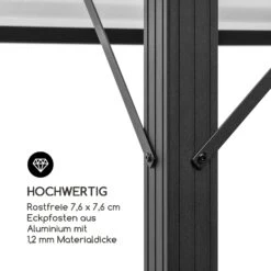 Pantheon Solid Sky Pavillon Mit Dach 3x3m Polycarbonat Aluminium -Garten Store 10033455 de 0007 logo