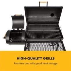 Beef Brisket Smoker Grill Holzkohlegrill/Smoker Edelstahl-Grill Mobil -Garten Store 10033460 yy 0003 logo Klarstein Beef Brisket Smoker Grill schwarz