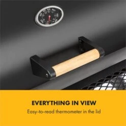 Beef Brisket Smoker Grill Holzkohlegrill/Smoker Edelstahl-Grill Mobil -Garten Store 10033460 yy 0008 logo Klarstein Beef Brisket Smoker Grill schwarz