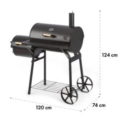 Beef Brisket Smoker Grill Holzkohlegrill/Smoker Edelstahl-Grill Mobil -Garten Store 10033460 yy 0009 logo Klarstein Beef Brisket Smoker Grill schwarz